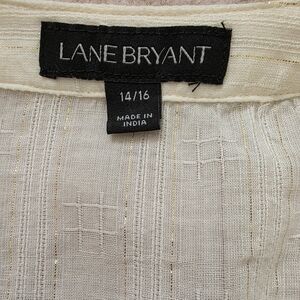 Lane Bryant Textured Cream Top